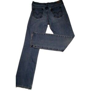 Women's Levi Denim Jeans 505 Straight Leg Measure Size 10